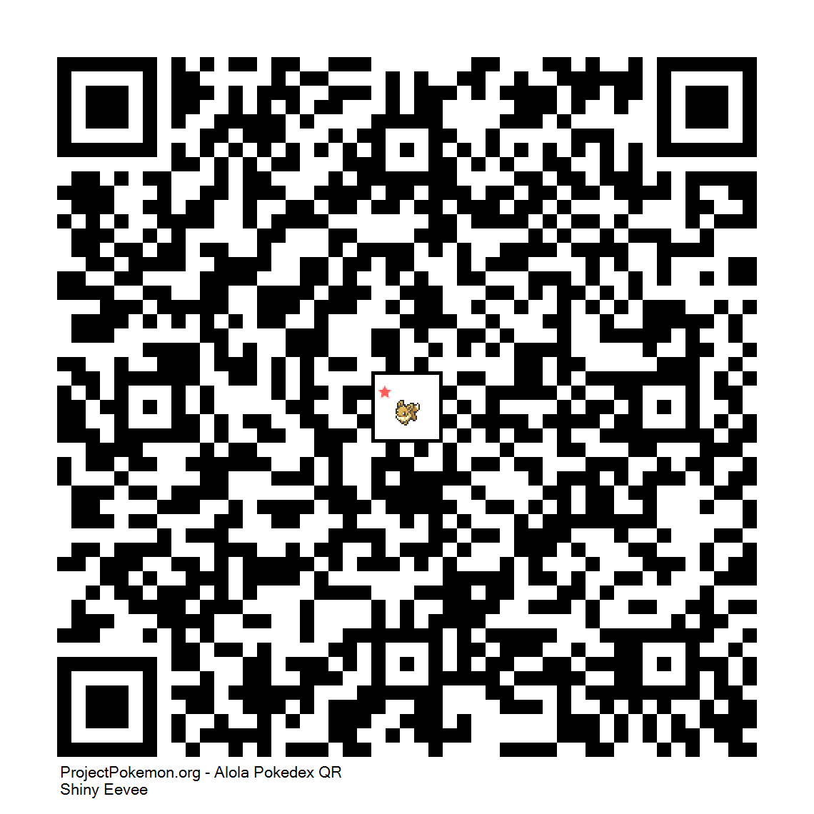 Cdigo QR de Eevee variocolor